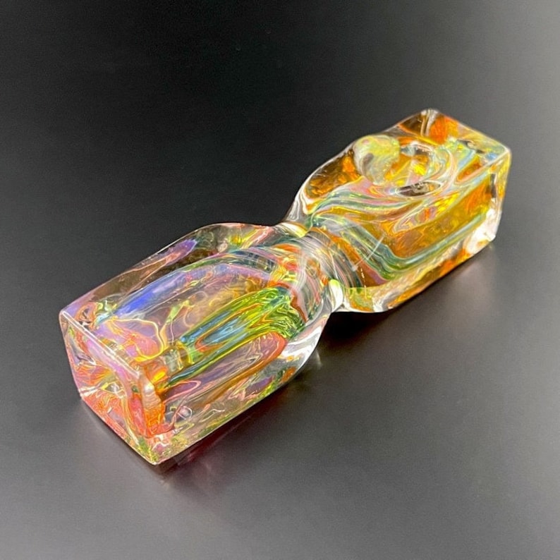 Spiral Rectangular Glass Handle