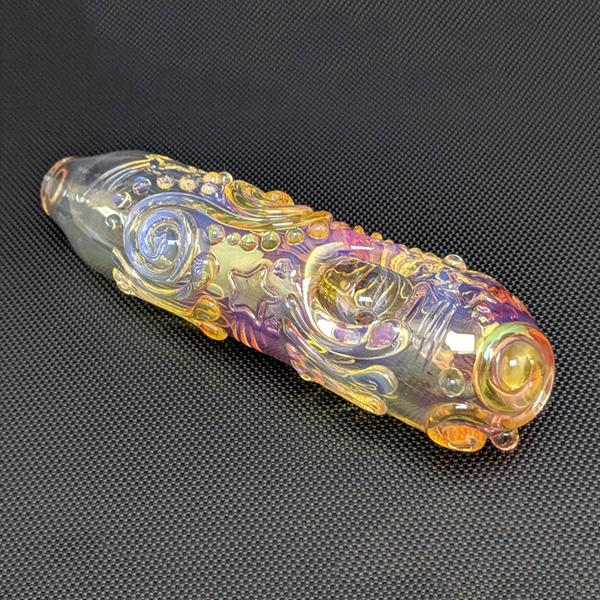Swirls and Stars Glass Handle