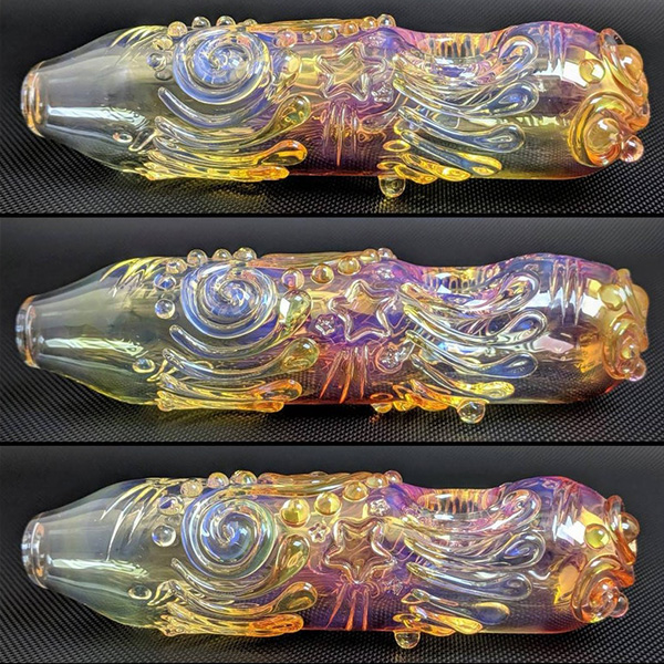 Swirls and Stars Glass Handle