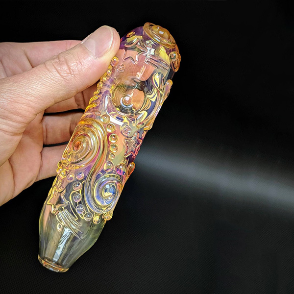 Swirls and Stars Glass Handle