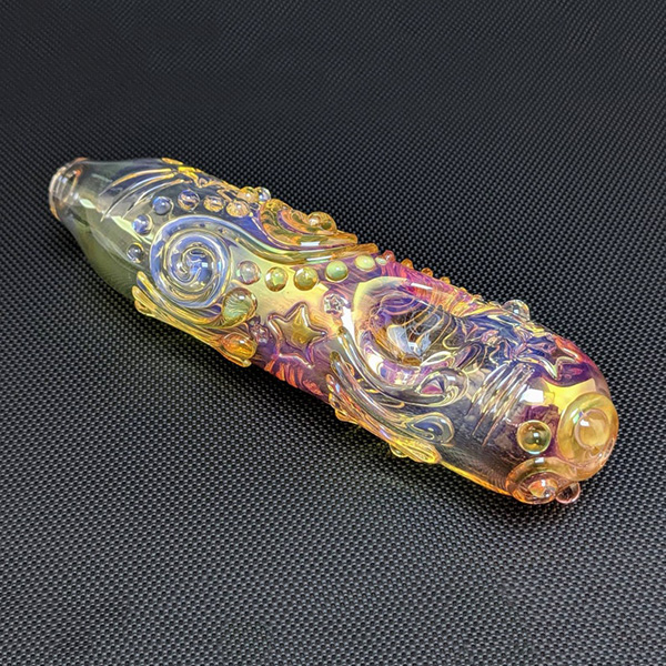 Swirls and Stars Glass Handle