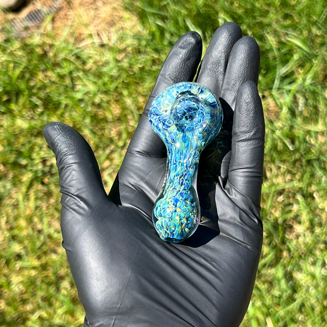 Blue Peanut Glass Handle