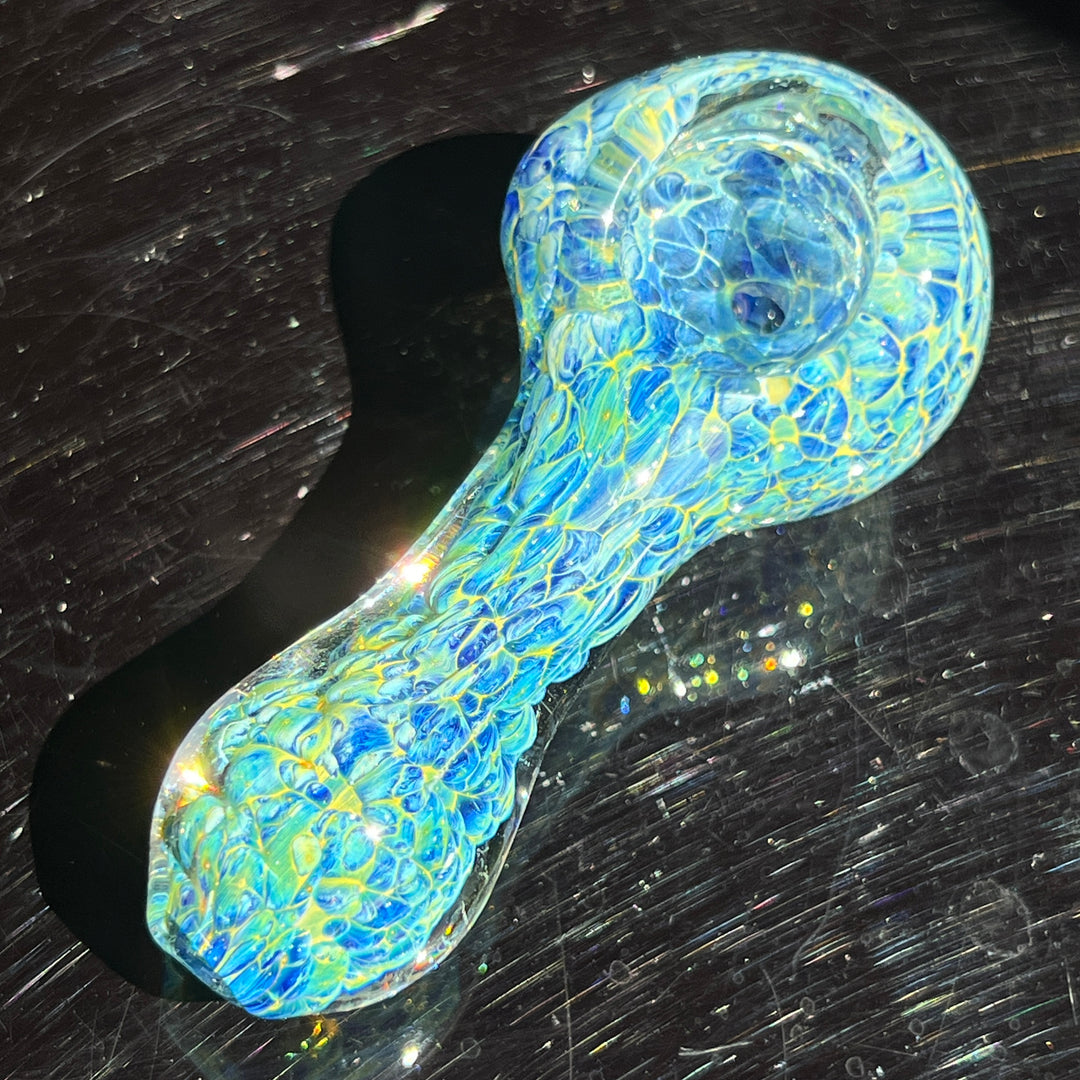 Blue Peanut Glass Handle