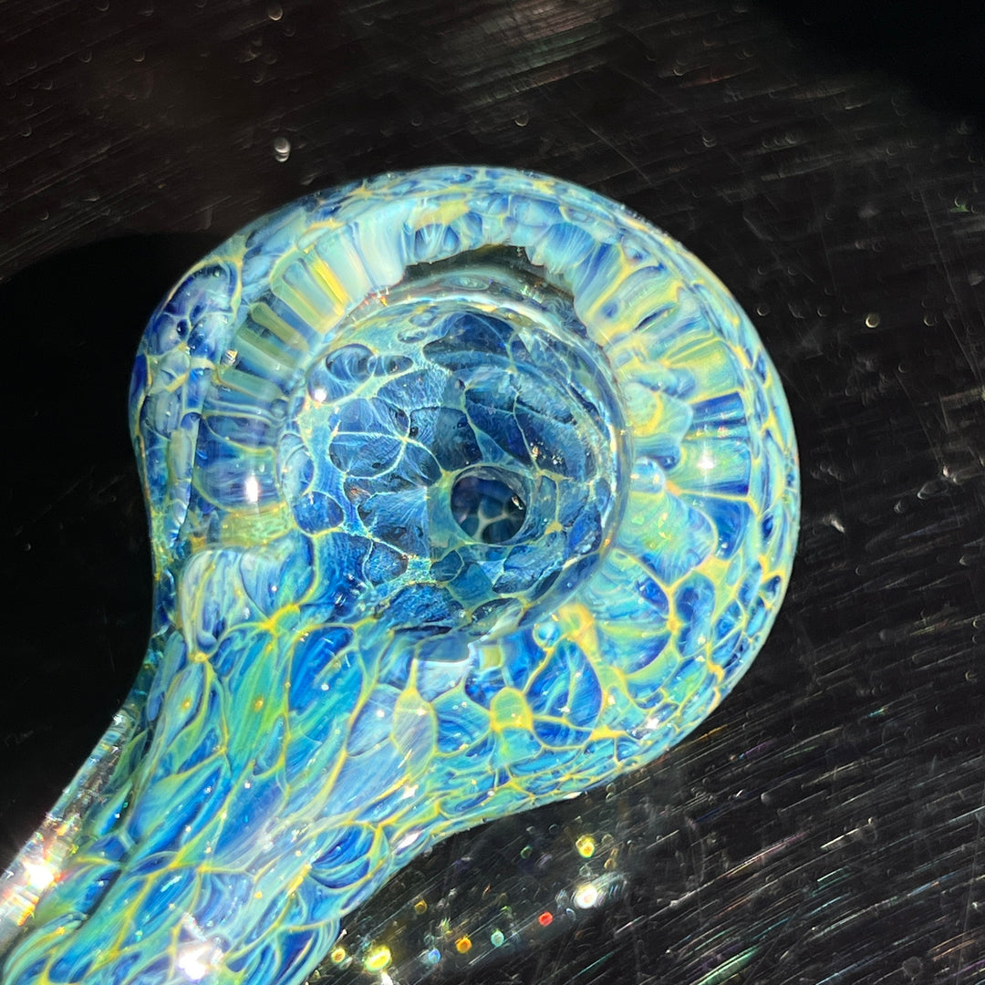 Blue Peanut Glass Handle