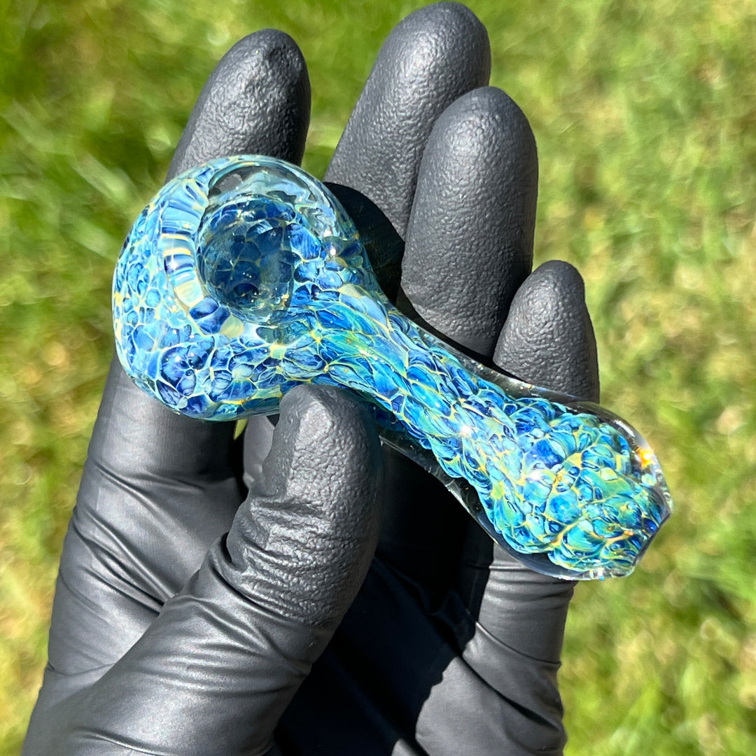 Blue Peanut Glass Handle