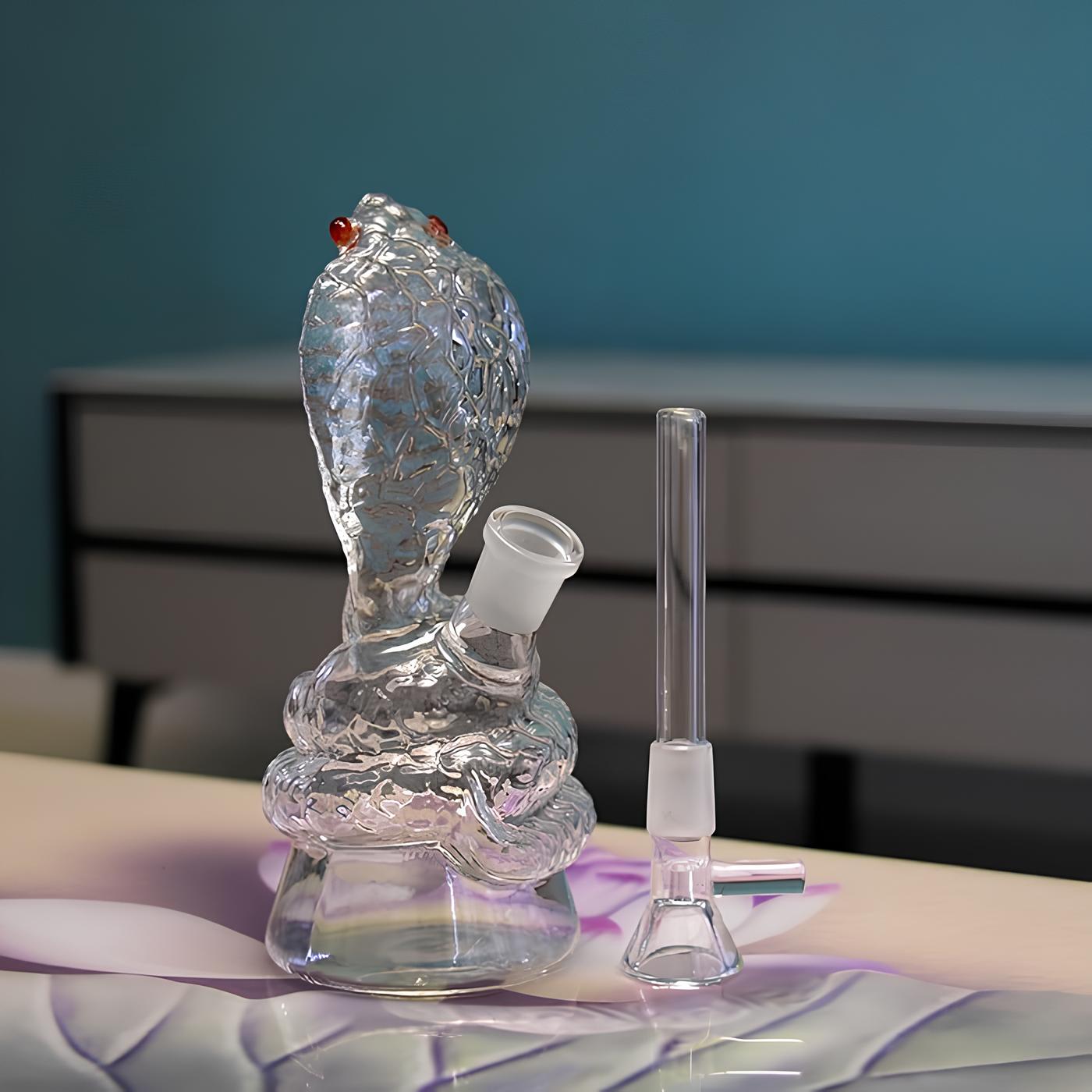 Snake Shaped  Glass Pipe