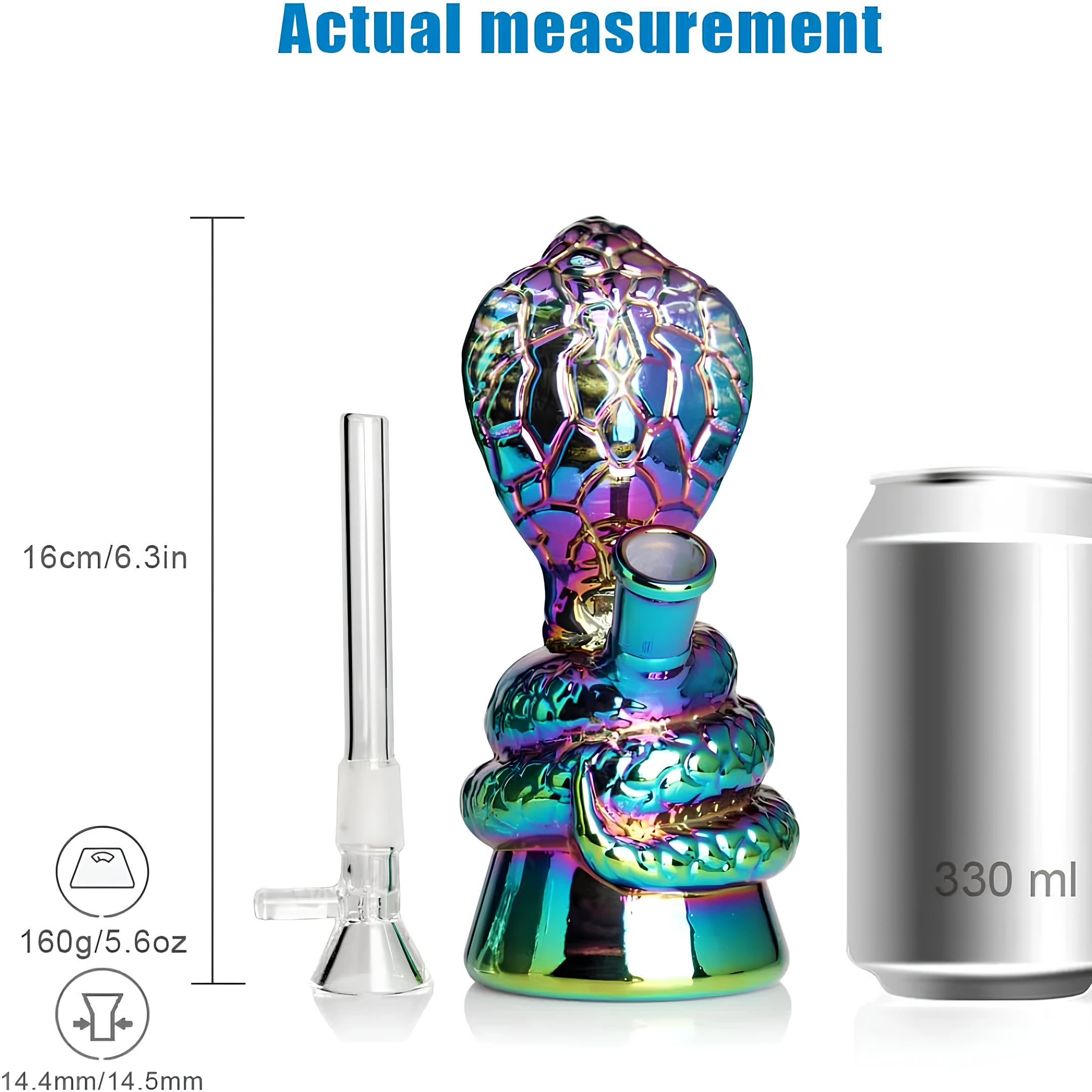 Snake Shaped  Glass Pipe