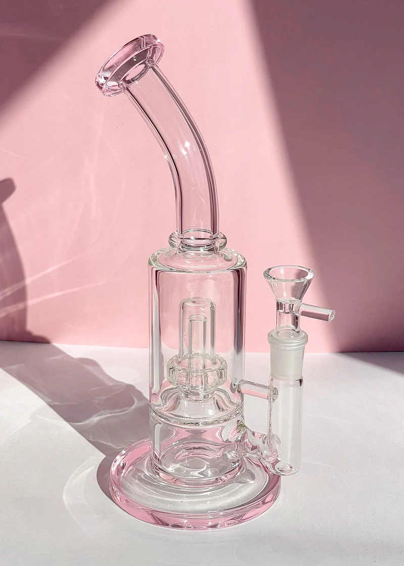 Transparent Pink Chassis Glass Pipe