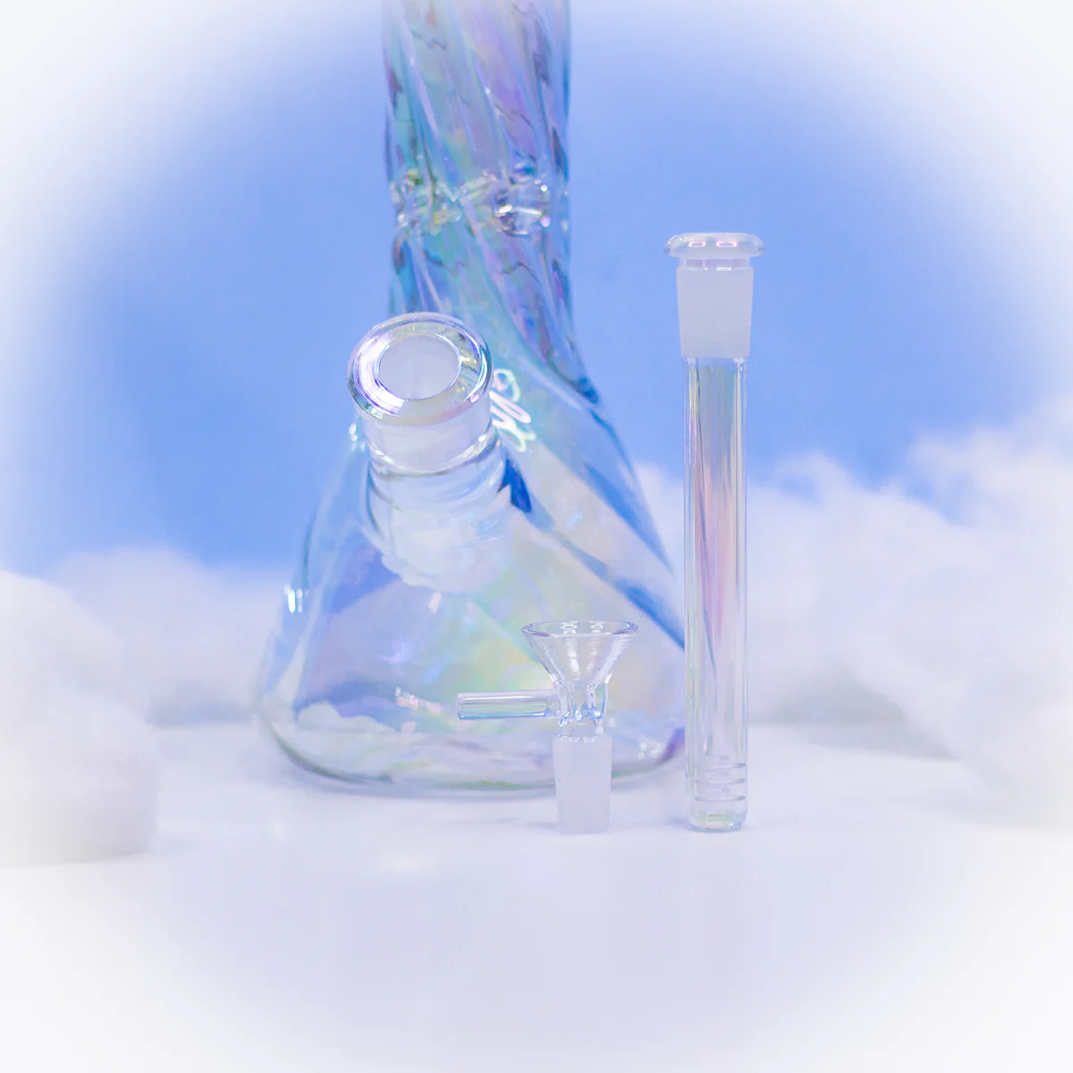 Rainbow Swirl Glass Pipe