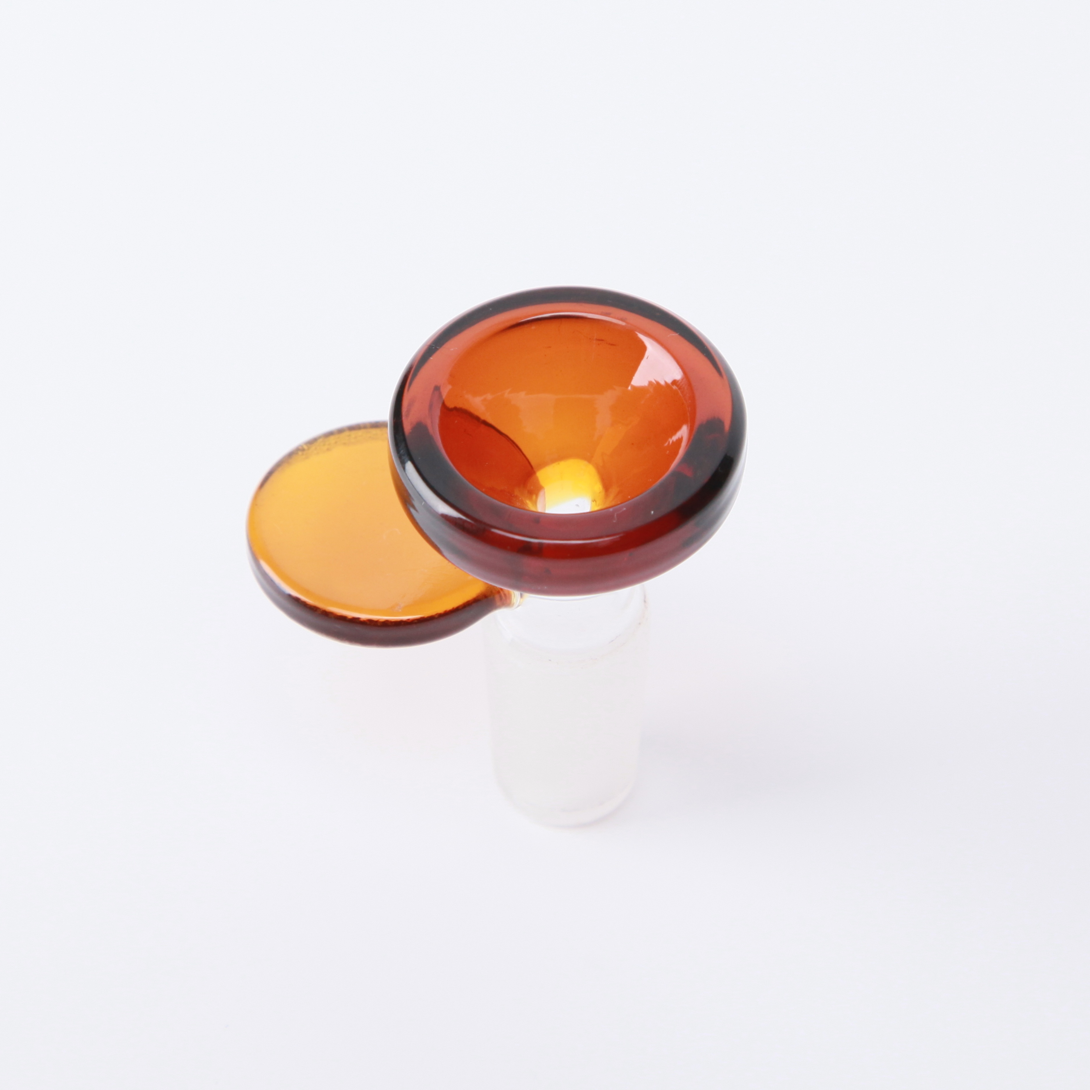 Coin Handle Accent Glass Cone Piece