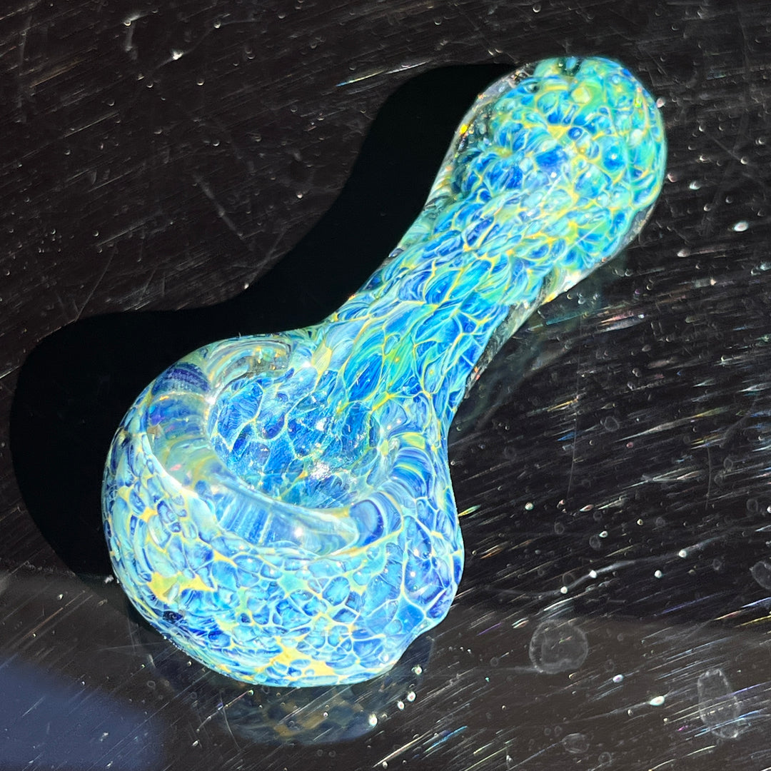 Blue Peanut Glass Handle