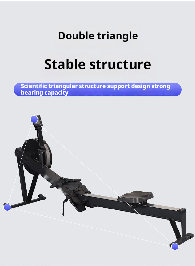 Factory Directly Hot Selling Commercial Club/Gym/Home Fitness Equipment Indoor Cardio Wind Resistance Air Rower Rowing Machine