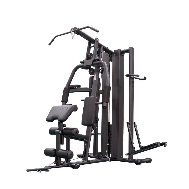 Commercial/Home Gym Exercise Machine with Three Multi-Station Fitness Setup