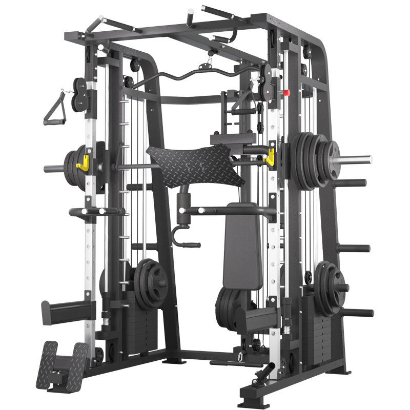 Commercial Comprehensive Fitness Equipment Multifunctional Trainer Bodybuilding Gym Equipment Smith Machine Squat Rack