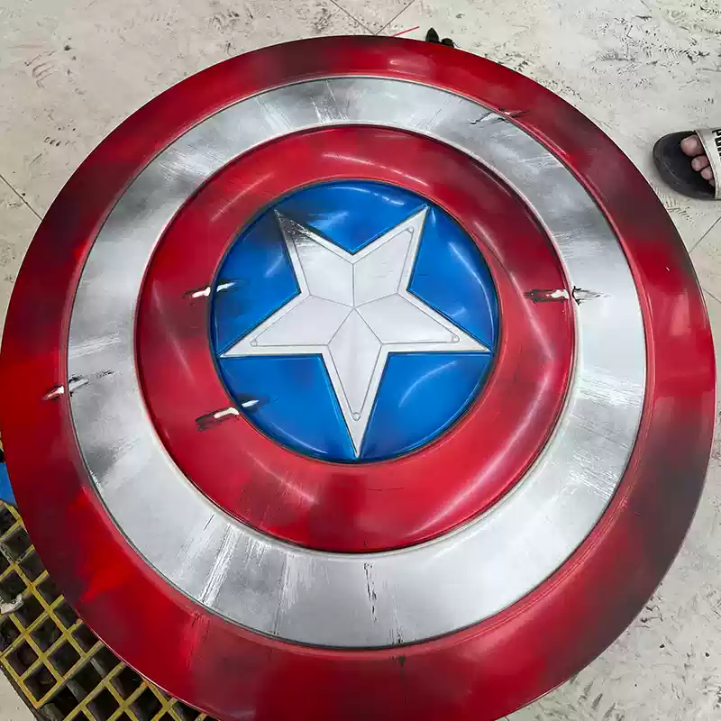 Xpropsreplica Captain America Shield Metal Captain America Broken Shield Captain America Cosplay Shield Endgame 1/1 Scale Movie Prop Replica