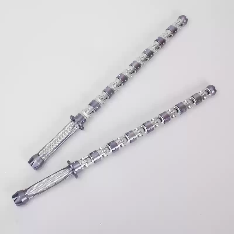 Xpropsreplica Black Widow metal batons from the movie Avengers, Natasha's dual batons, Scarlett Johansson's weapon model.