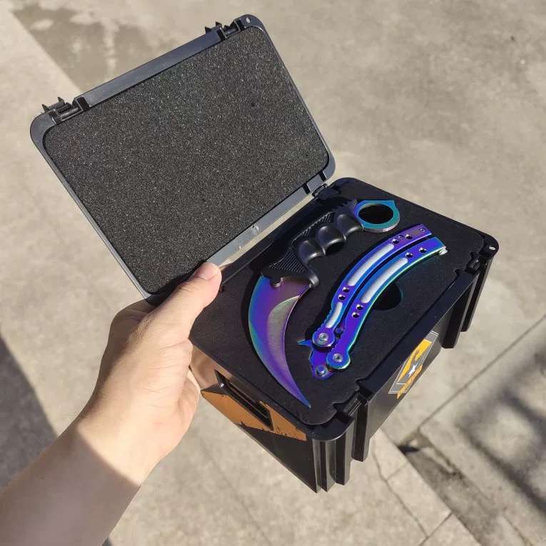 Xpropsreplica CSGO Karambit + Butterfly Knife Mystery Box