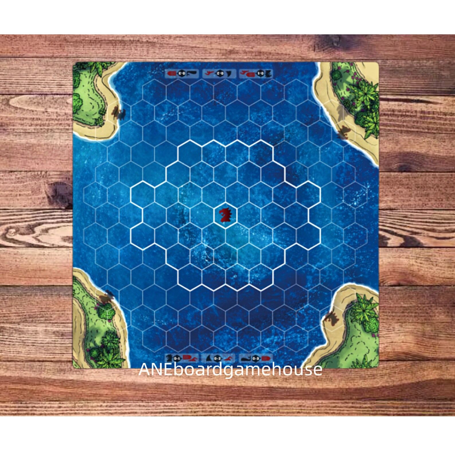Xpropsreplica Boardgame Escape from Atlantis playmat -UNOFFICIAL PRODUCT