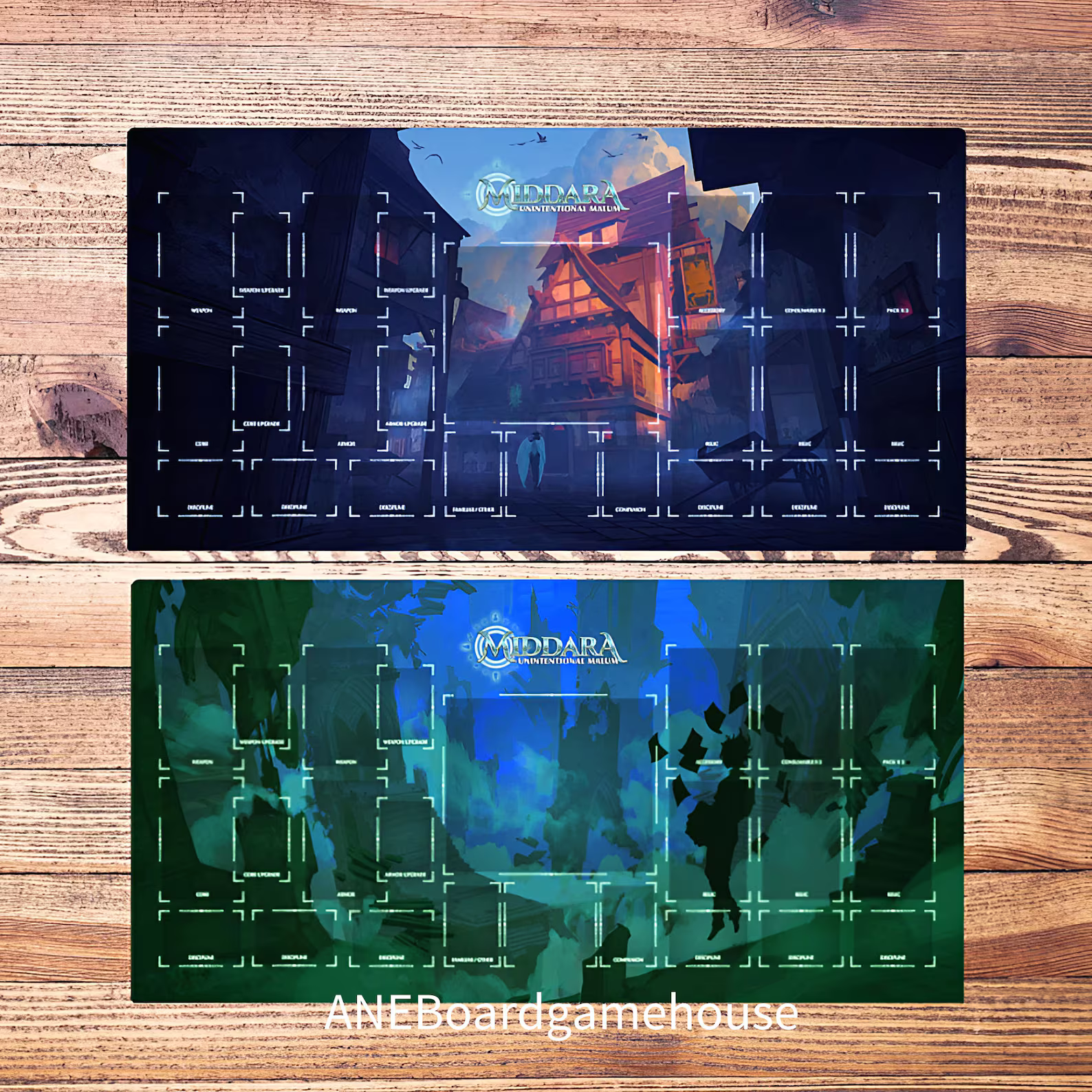 Boardgame Middara playmat, total 4 piece- UNOFFICIAL PRODUCT