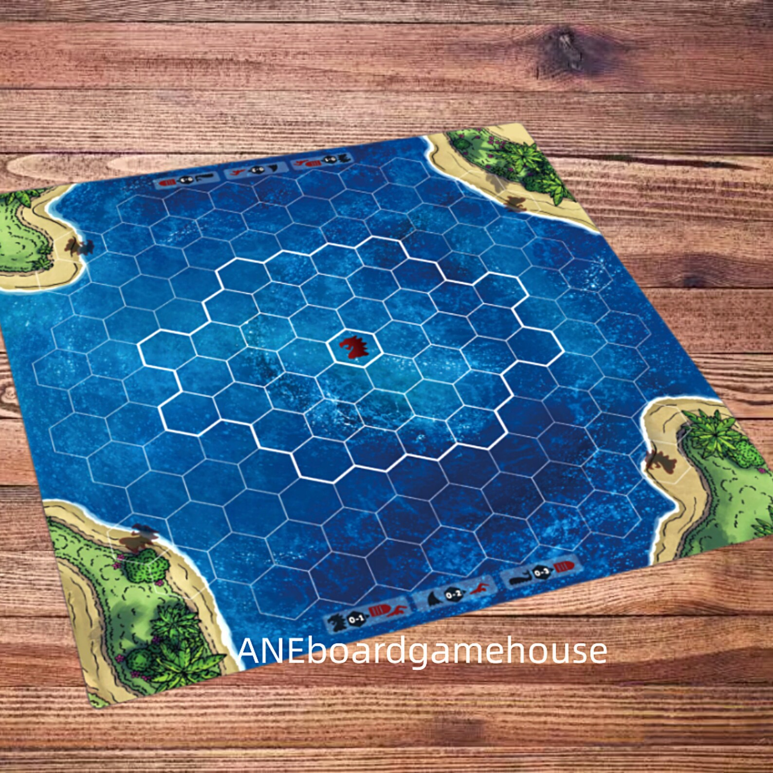 Xpropsreplica Boardgame Escape from Atlantis playmat -UNOFFICIAL PRODUCT