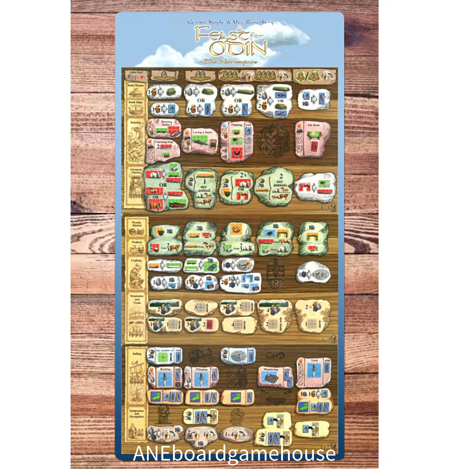 Boardgame A Feast for Odin playmat -UNOFFICIAL PRODUCT