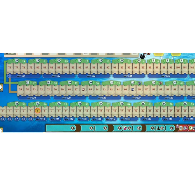 Xpropsreplica Boardgame-Ark nova marin worlds expansion playmat-UNOFFICIAL PRODUCT