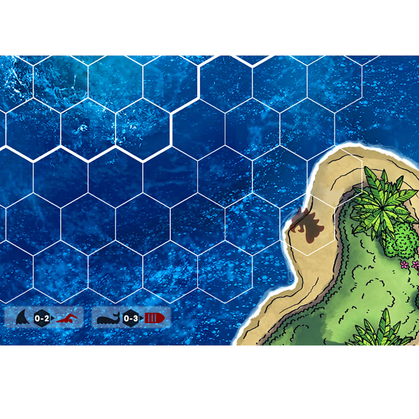 Xpropsreplica Boardgame Escape from Atlantis playmat -UNOFFICIAL PRODUCT