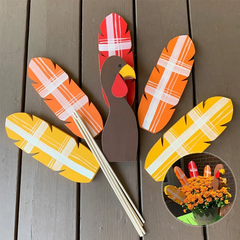 Turkey Planter Sticks