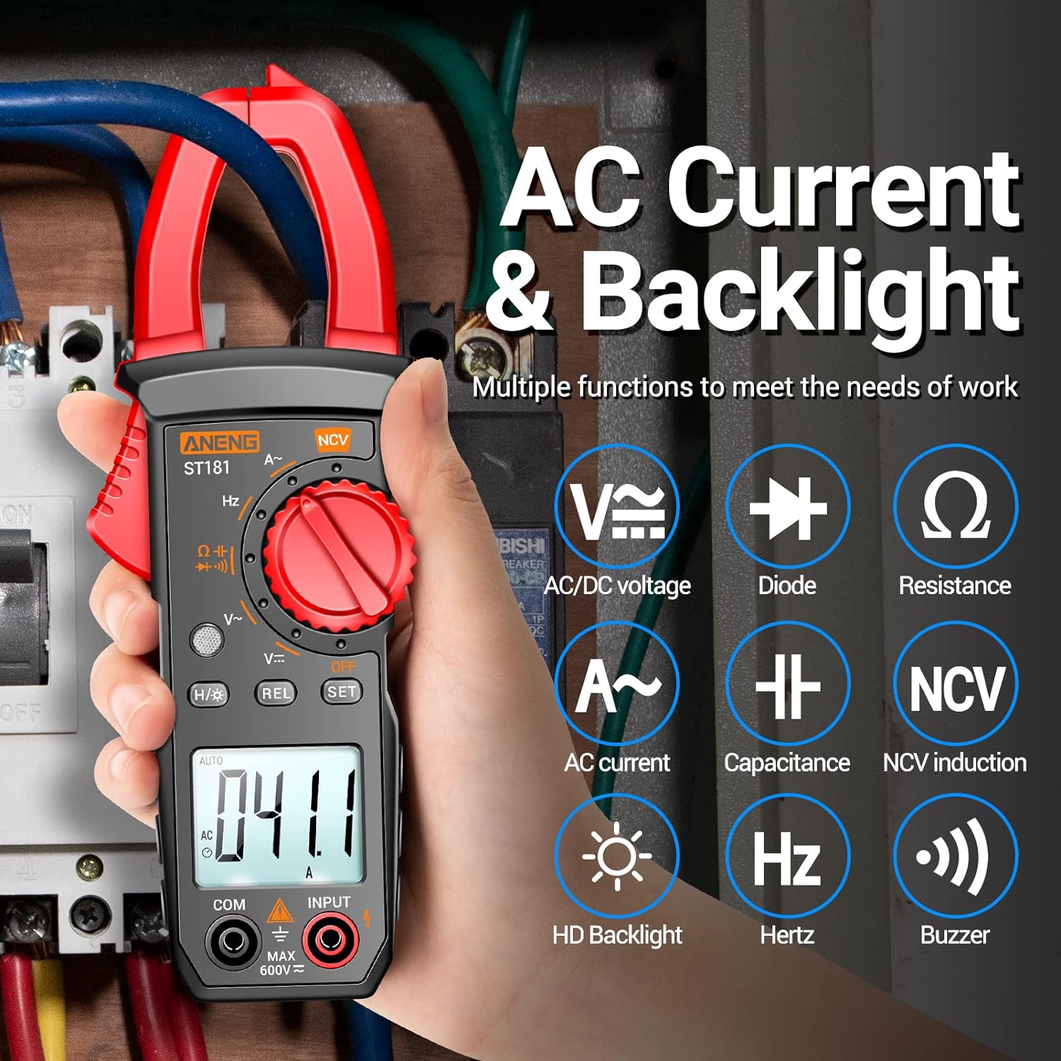 🔥Hot Sale Promotion-49% OFF - High Precision AC/DC Clamp-on Multi-Ammeter
