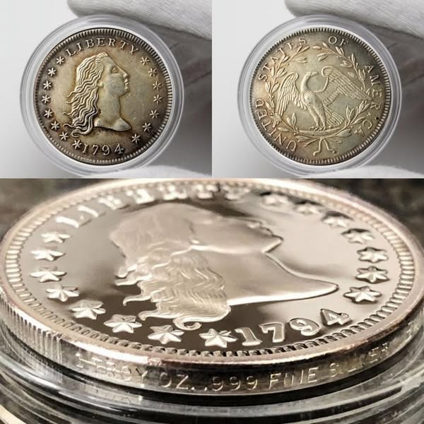 🔥Last 12 sets!!!The Complete Set Of 1794-1804 Liberty Flowing Hair Silver Dollar(11Pcs)