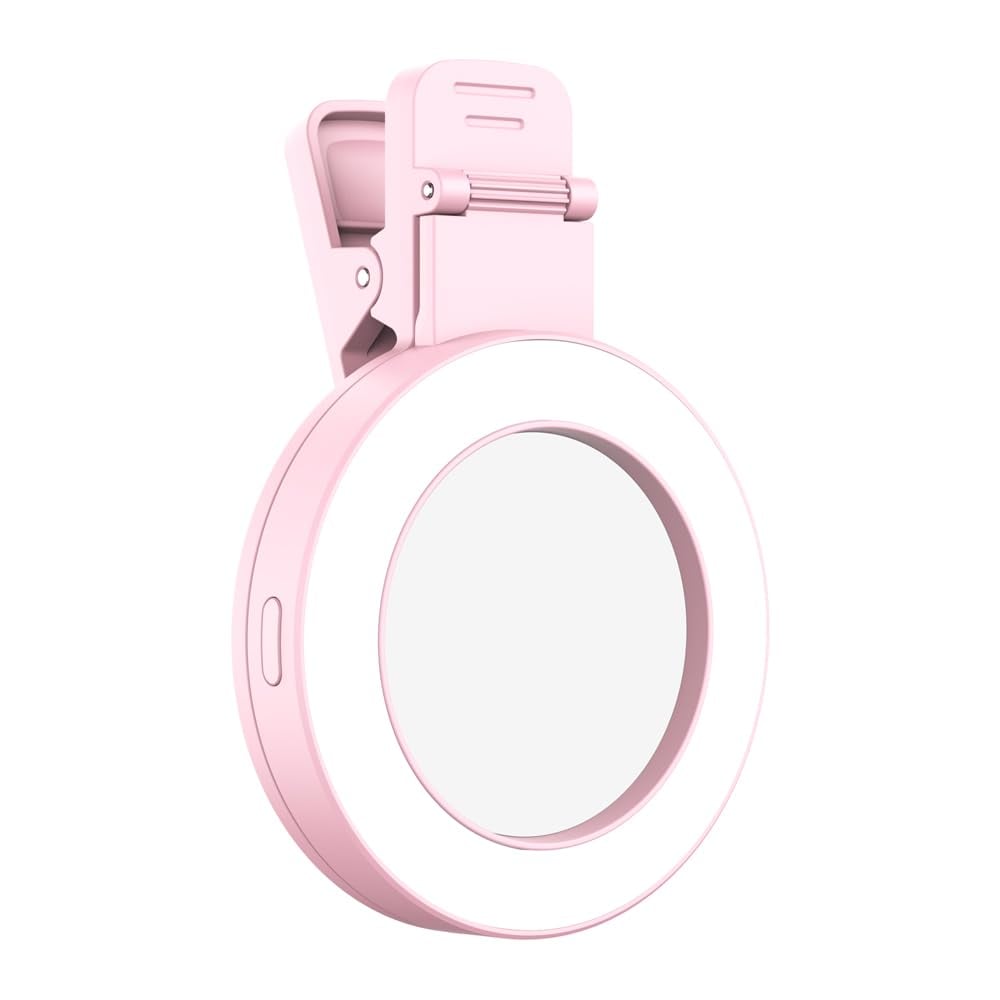Clip-on selfie ring light