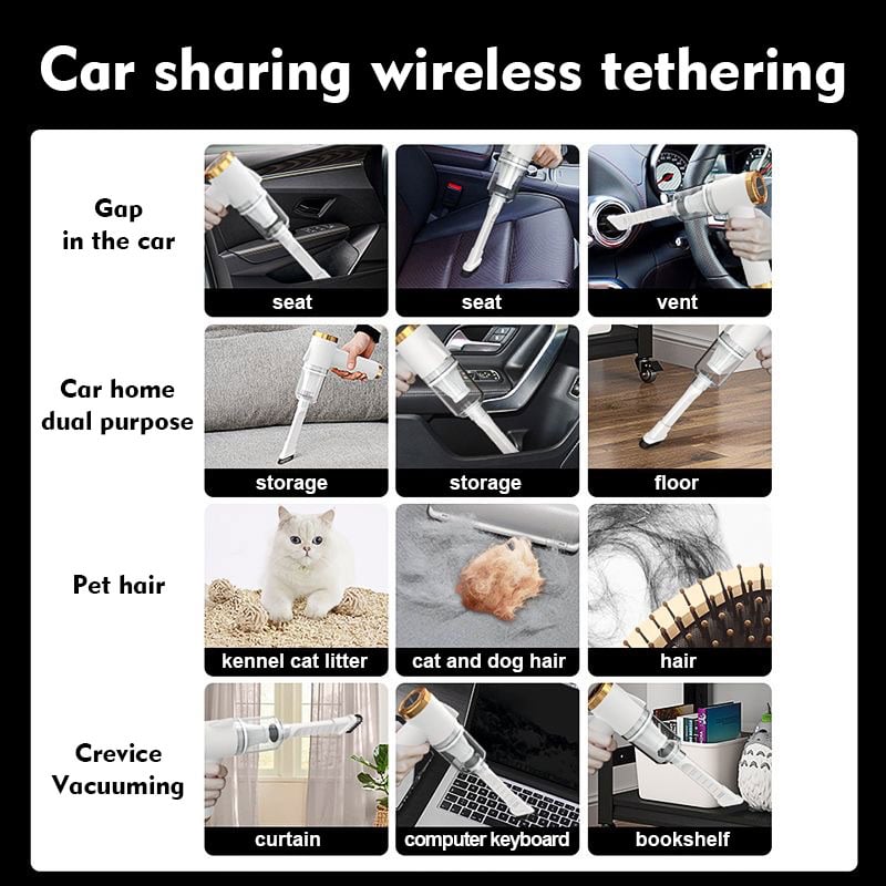 Winter Sales🔥Powerful Wireless Car Vacuum Cleaner⚡BUY 3 GET EXTRA 20% OFF