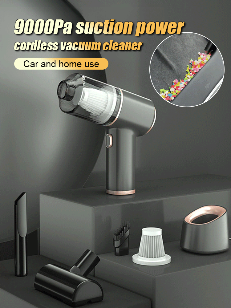 【New upgrade】Cordless handheld vacuum cleaner with strong suction power🚗