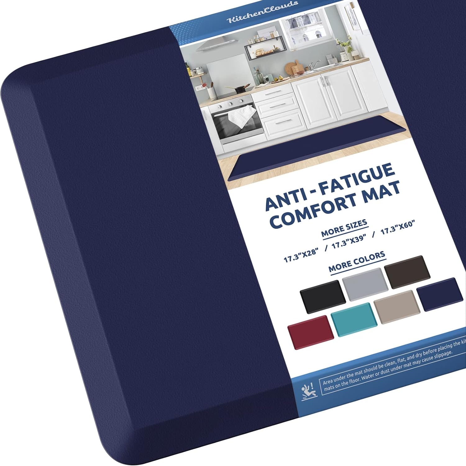 KitchenClouds Kitchen Mat Cushioned Anti Fatigue Rug 17.3