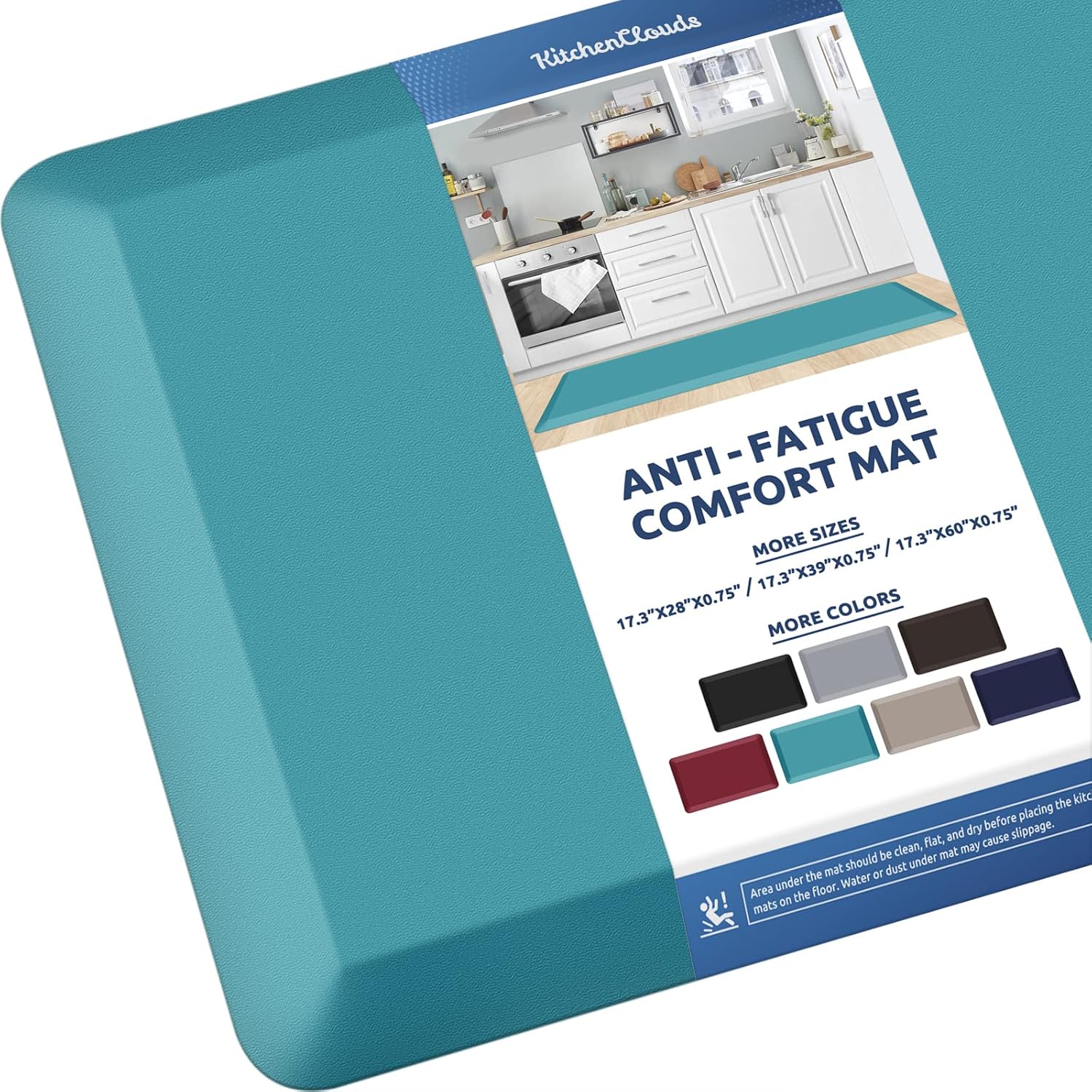 KitchenClouds Kitchen Mat Cushioned Anti Fatigue Rug 17.3