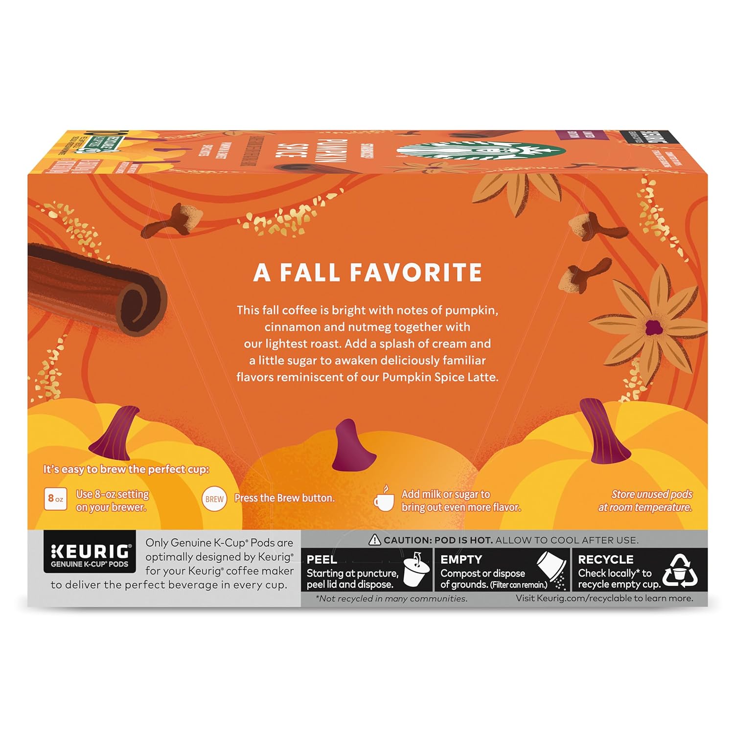 Starbucks K-Cup Coffee Pods, Starbucks Blonde Roast Coffee, Veranda Blend for Keurig Brewers, 100% Arabica, 6 boxes (60 pods total)