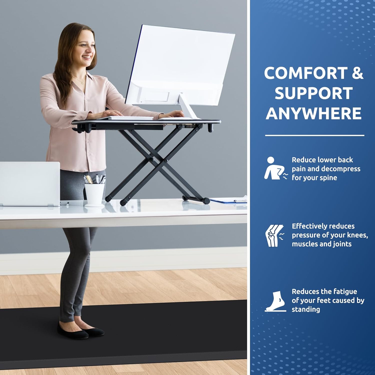 KitchenClouds Kitchen Mat Cushioned Anti Fatigue Rug 17.3