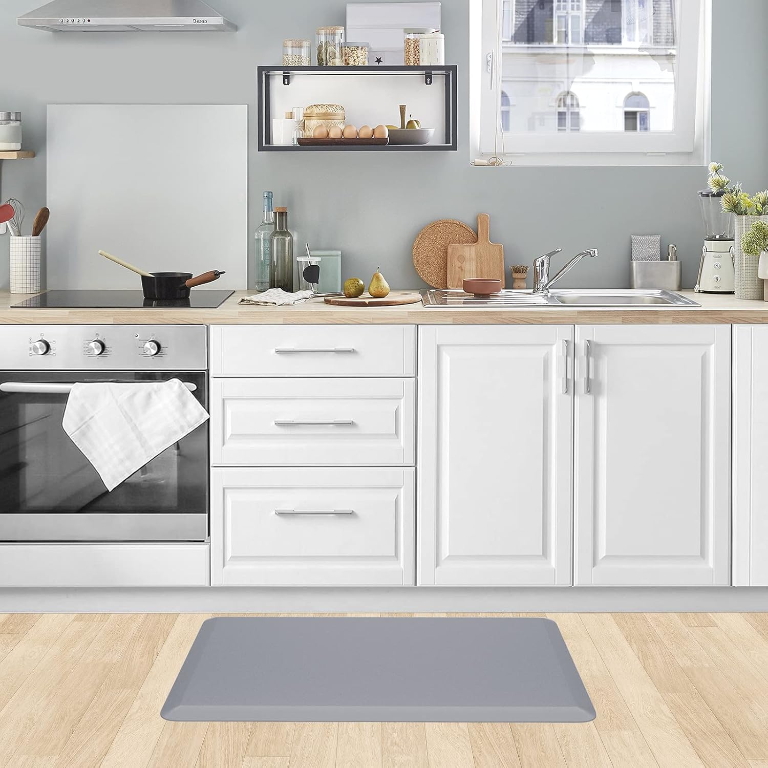 KitchenClouds Kitchen Mat Cushioned Anti Fatigue Rug 17.3