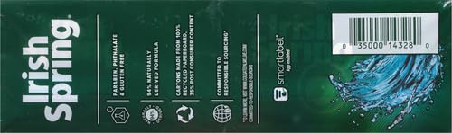 Irish Spring Bar Soap for Men, Original Clean, Smell Fresh and Clean for 12 Hours, Men Soap Bars for Washing Hands and Body, Mild for Skin, Recyclable Carton, 3.7 Ounce - 3 Count (Pack of 8)