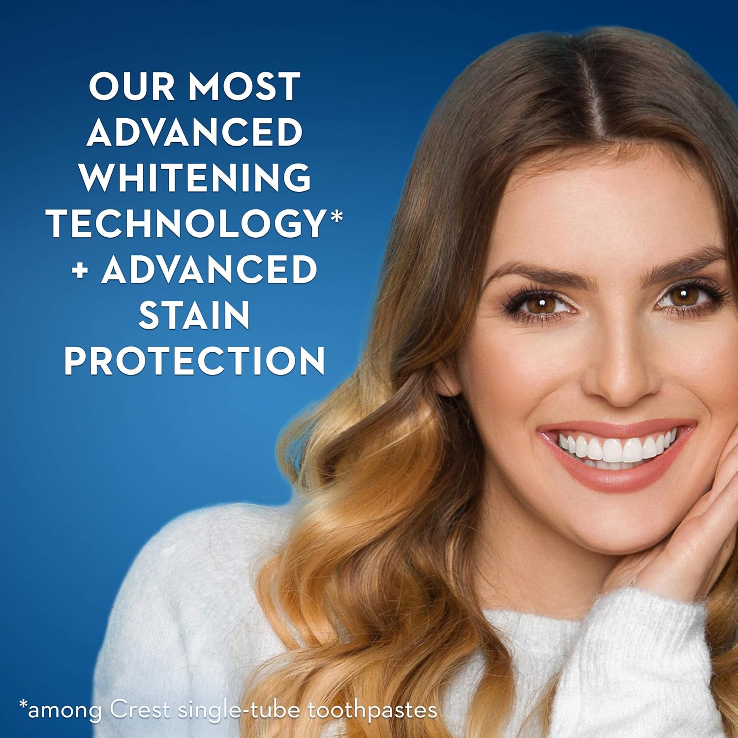 Crest 3D White Advanced Luminous Mint Teeth Whitening Toothpaste, 3.7 oz Pack of 4 - Helps Remove Surface Stains, Whitens Teeth, Strengthens Tooth Enamel, Protects Against Cavities