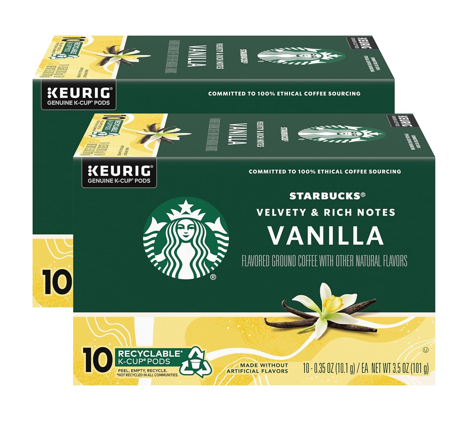 Starbucks K-Cup Coffee Pods, Starbucks Blonde Roast Coffee, Veranda Blend for Keurig Brewers, 100% Arabica, 6 boxes (60 pods total)