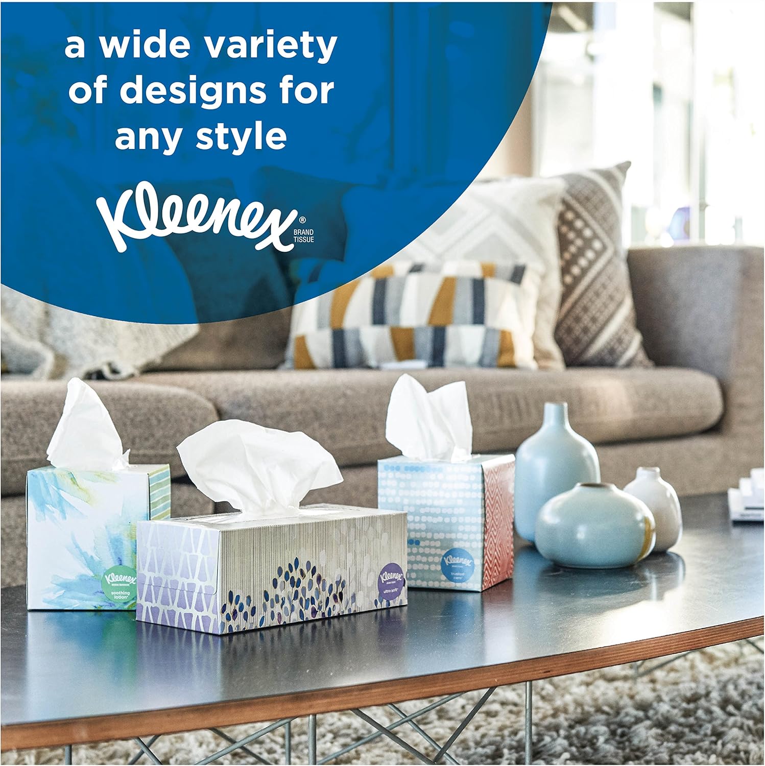 Kleenex Ultra Facial Tissue, 85 Count (Pack of 12)