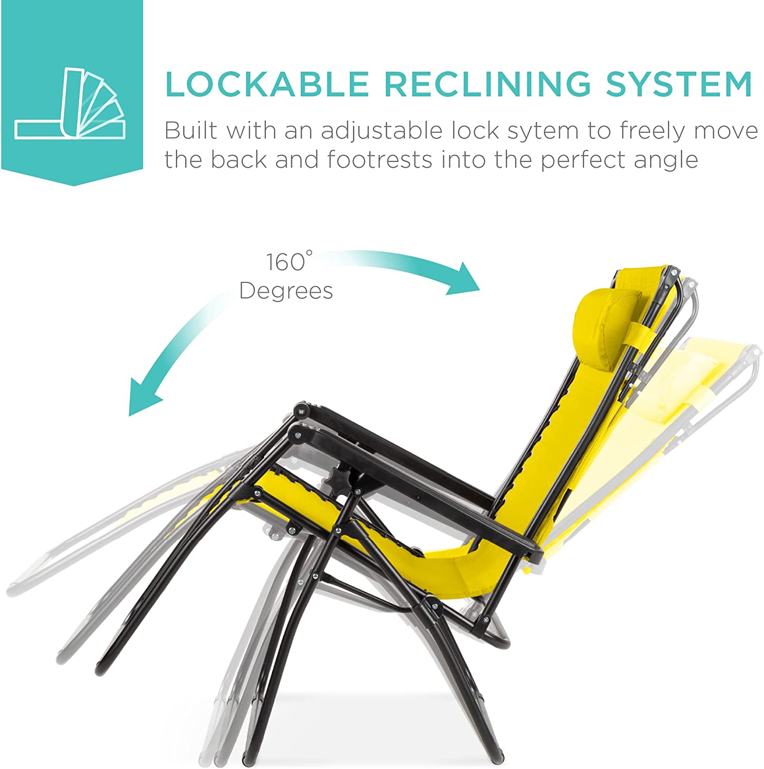 Folding Zero Gravity Outdoor Recliner Patio Lounge Chair w/Adjustable Canopy Shade, Headrest, Side Accessory Tray, Textilene Mesh - Beige