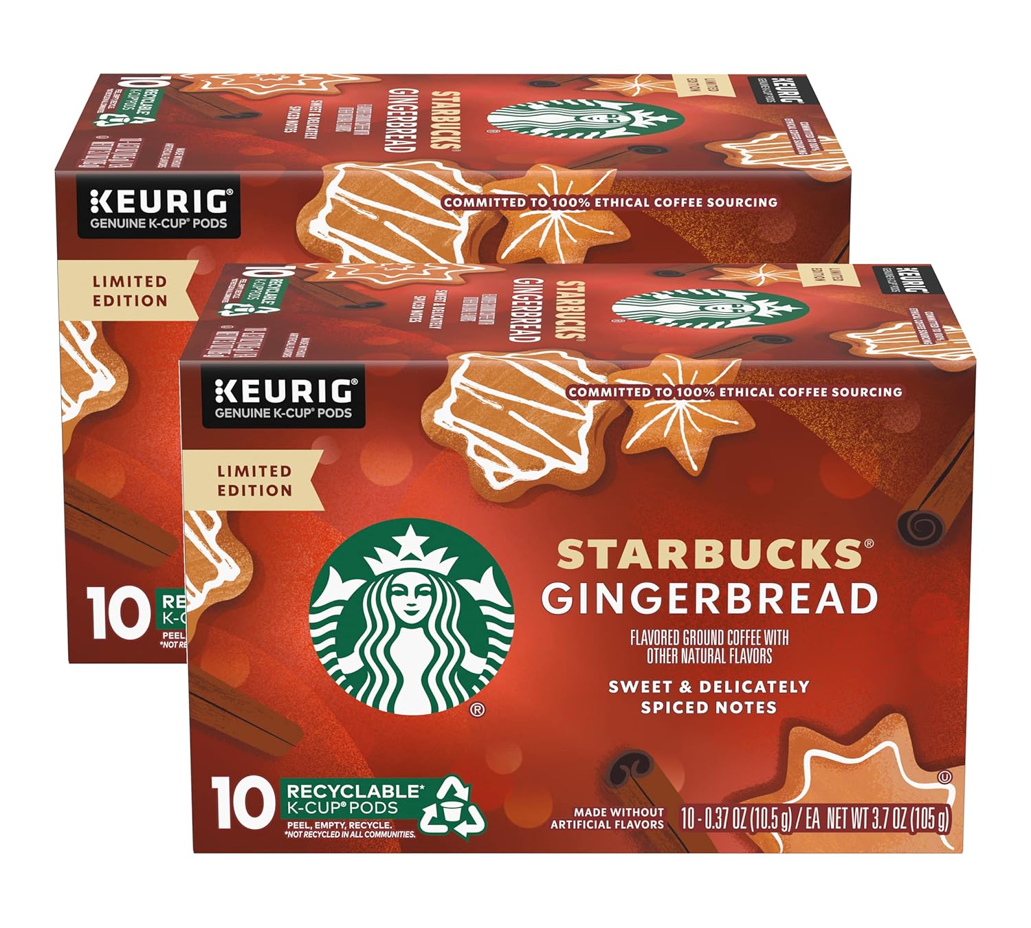 Starbucks K-Cup Coffee Pods, Starbucks Blonde Roast Coffee, Veranda Blend for Keurig Brewers, 100% Arabica, 6 boxes (60 pods total)