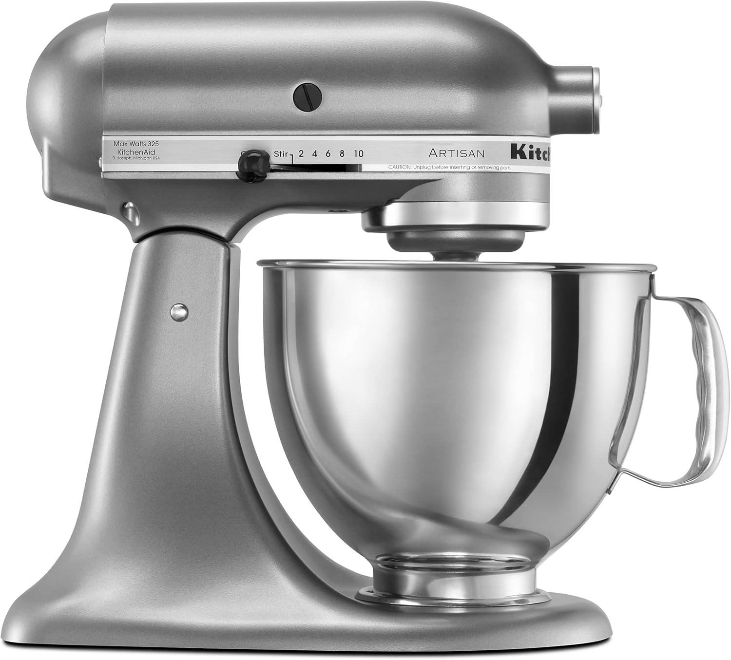 KitchenAid Artisan Series 5 Quart Tilt Head Stand Mixer with Pouring Shield KSM150PS, Removable bowl, Aqua Sky