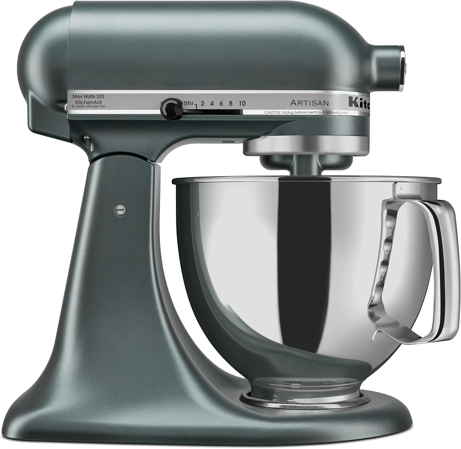 KitchenAid Artisan Series 5 Quart Tilt Head Stand Mixer with Pouring Shield KSM150PS, Removable bowl, Aqua Sky