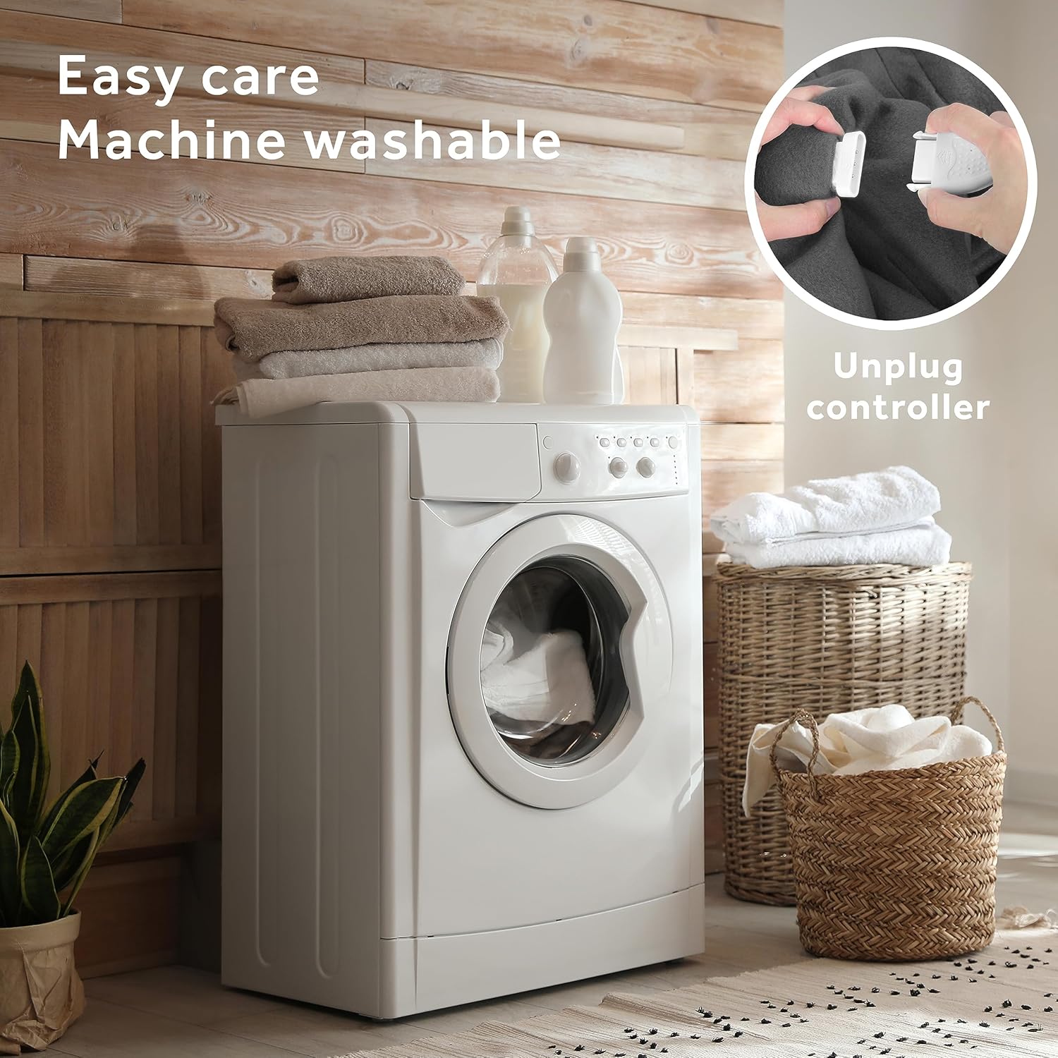 Sunbeam Royal Ultra Rodeen Blue Plaid Heated Personal Throw / Blanket, Cozy-Warm, Adjustable Heat Settings