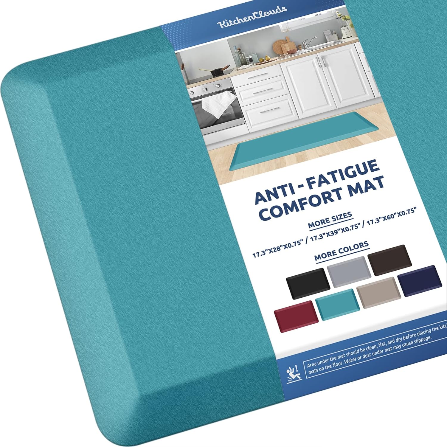 KitchenClouds Kitchen Mat Cushioned Anti Fatigue Rug 17.3