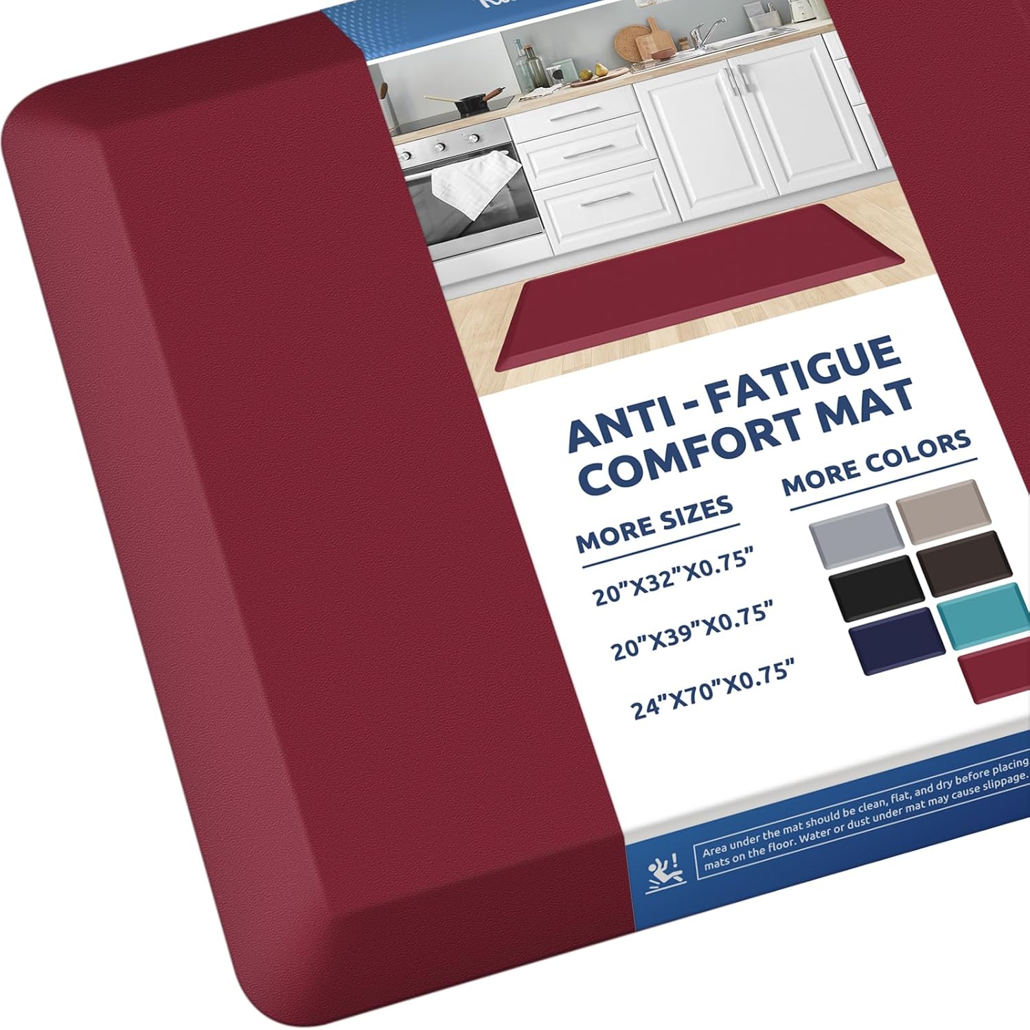 KitchenClouds Kitchen Mat Cushioned Anti Fatigue Rug 17.3