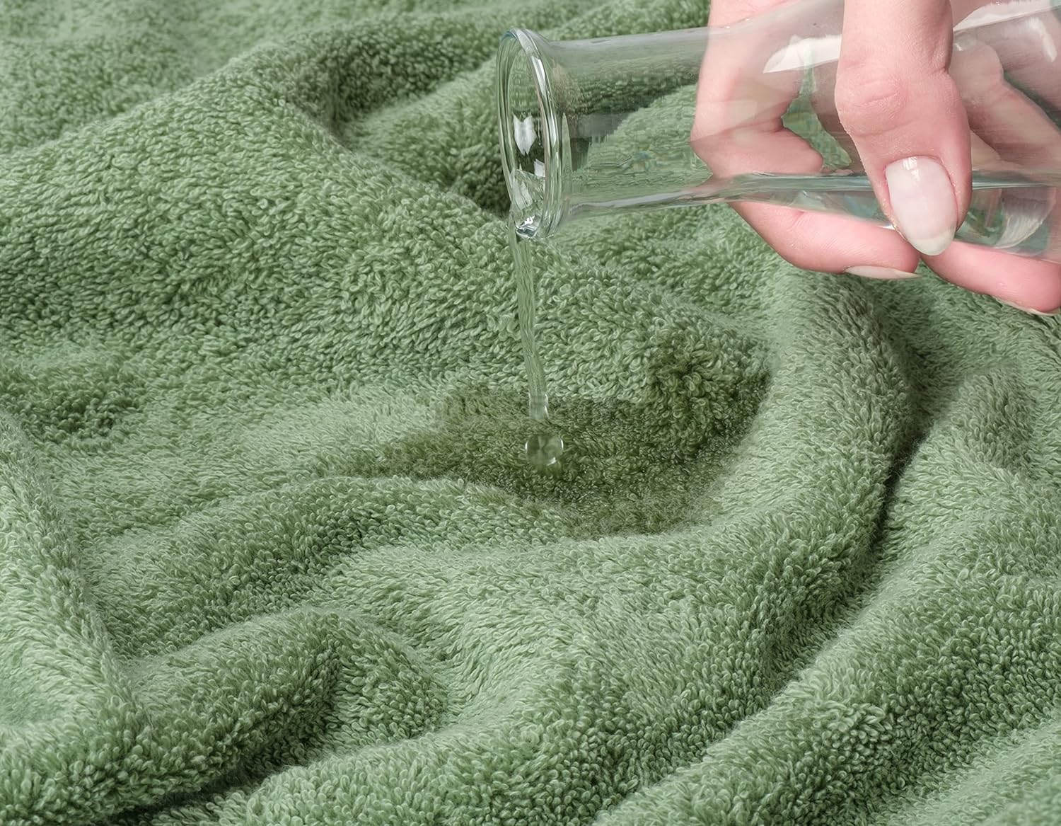 American Soft Linen Luxury 6 Piece Towel Set, 2 Bath Towels 2 Hand Towels 2 Washcloths, 100% Cotton Turkish Towels for Bathroom, Light Grey Towel Sets